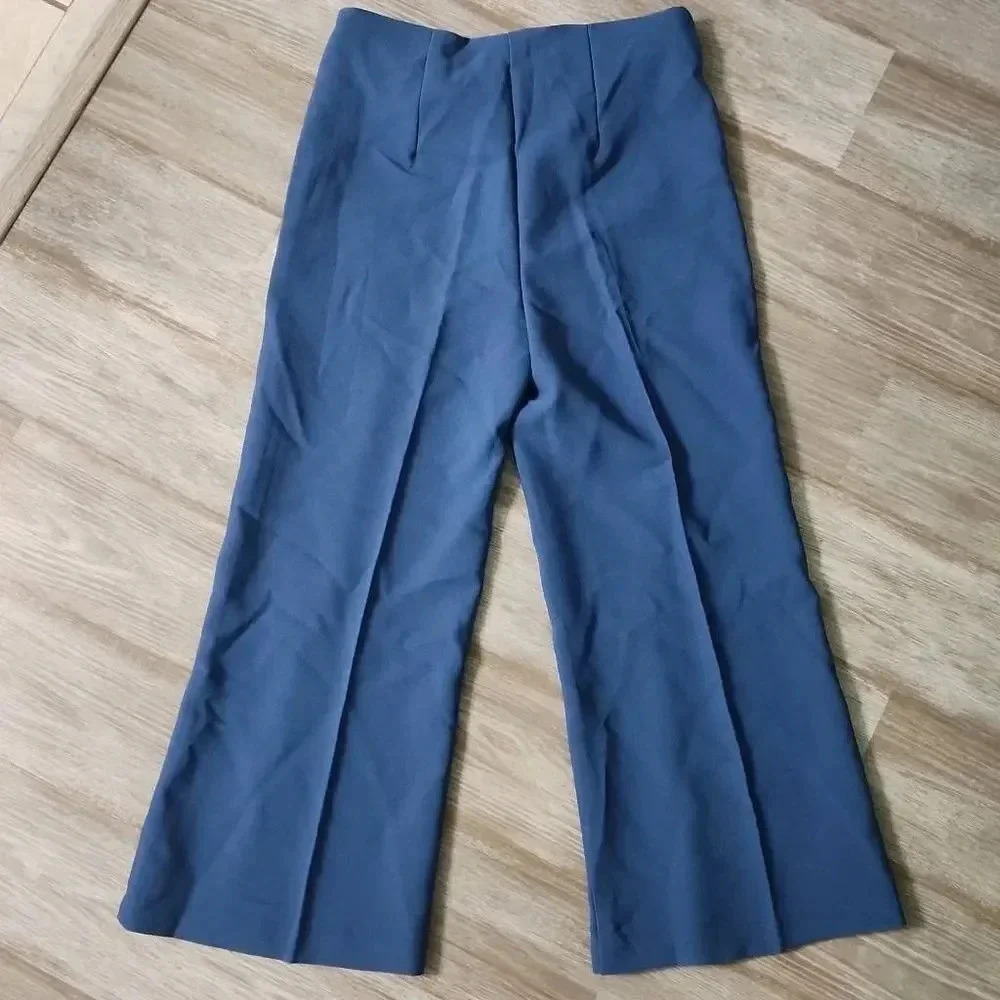 NWT Romeo + Juliet Couture Wide Leg Cropped Culottes - Varsity Blue - Picture 5 of 9